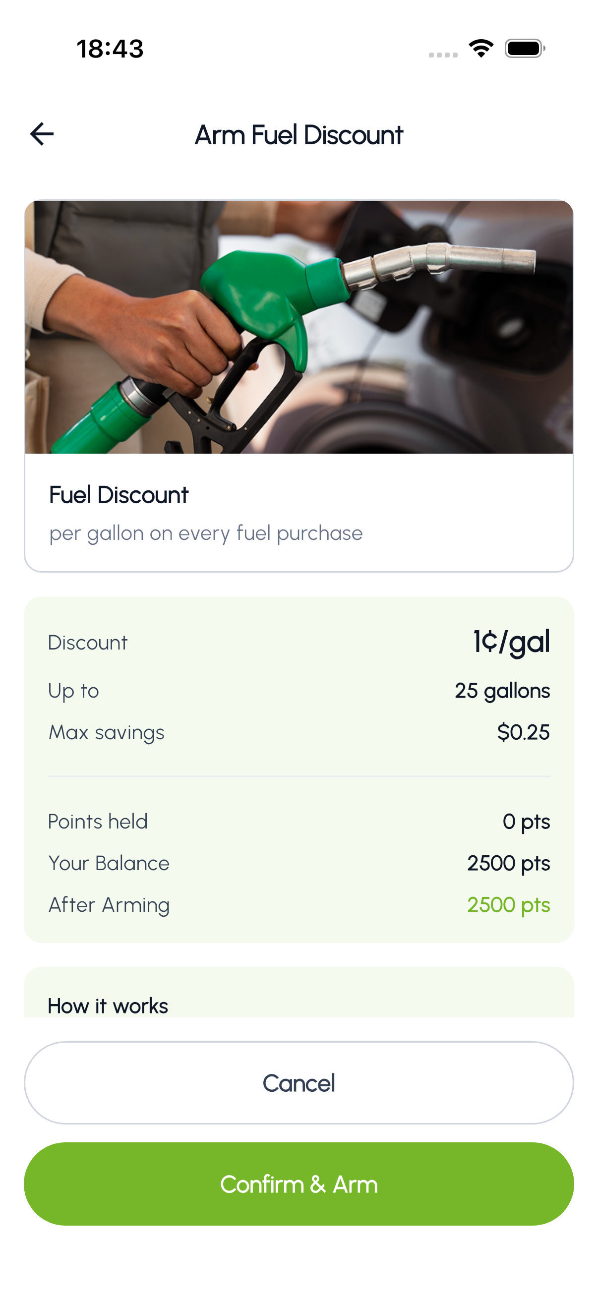 Arm Fuel Discount