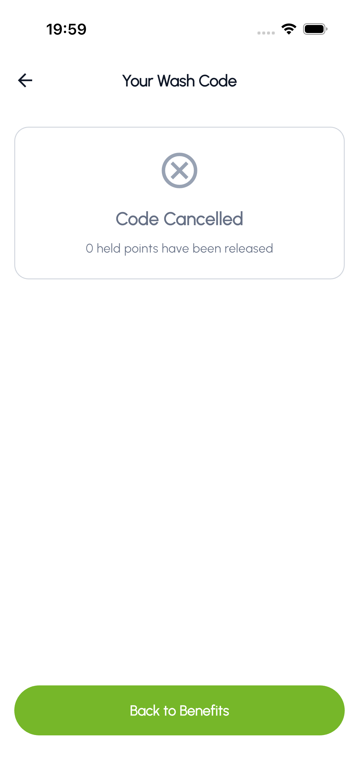 Code Cancelled
