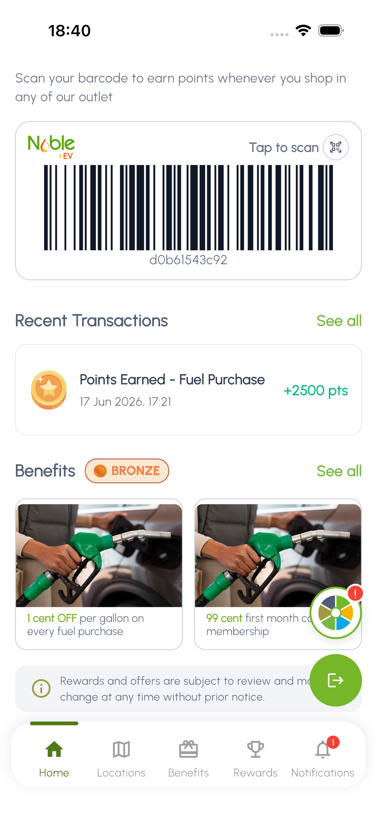 Transactions & Benefits