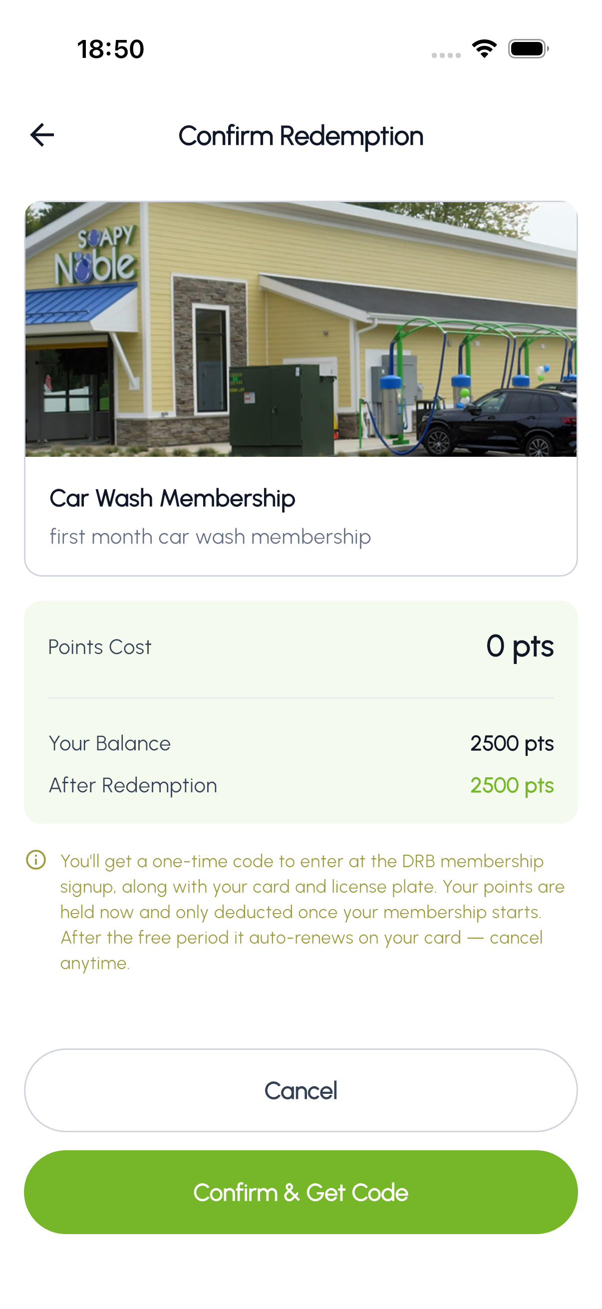 Confirm Membership