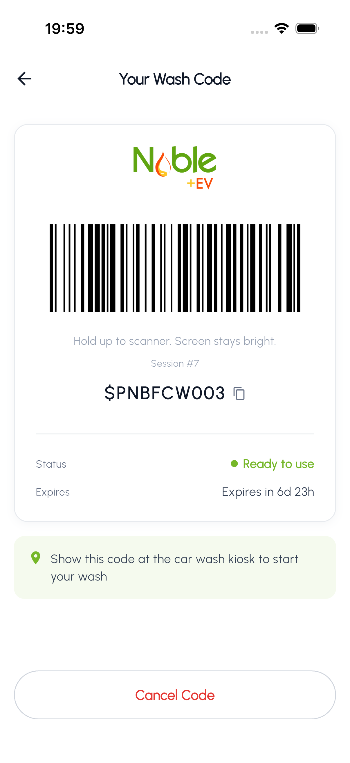 Active Wash Code